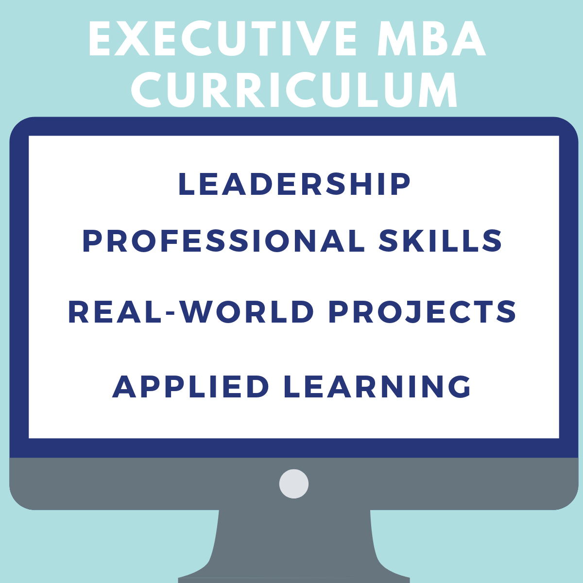 Executive MBA Curriculum: Leadership, professional skills, real-world projects, applied learning